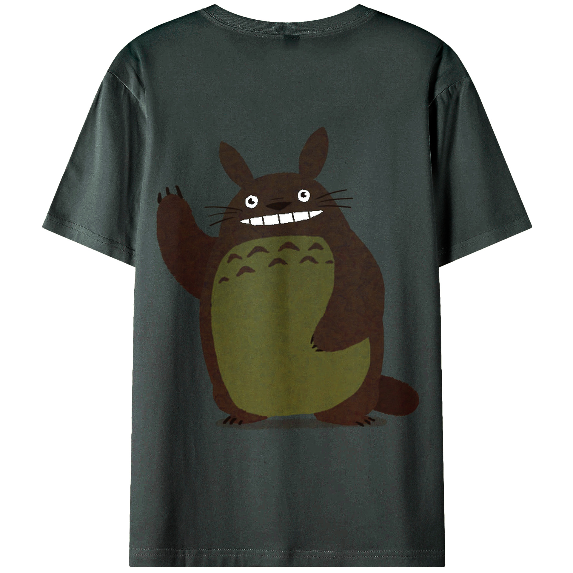 （画像用） となりのトトロ 草壁メイ 草壁サツキ My Neighbor Totoro Satsuki Kusakabe Mei Kusakabe 綿100％ メンズ半袖Tシャツ（バックプリント） 通気性